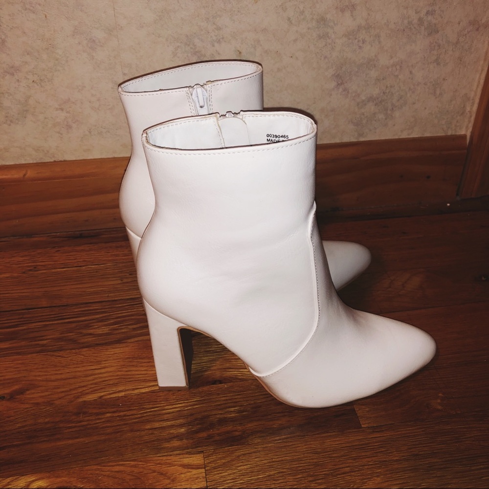F21 White Booties